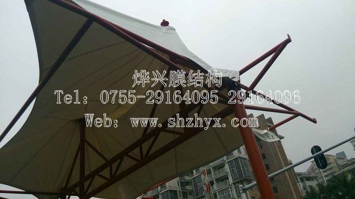 崗亭景觀膜結(jié)構(gòu)工程施工.jpg