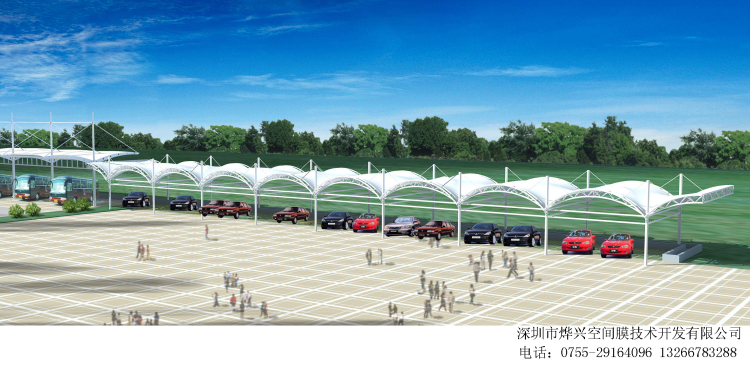 烏云遮不住太陽，鋼結(jié)構(gòu)車棚不怕火煉！